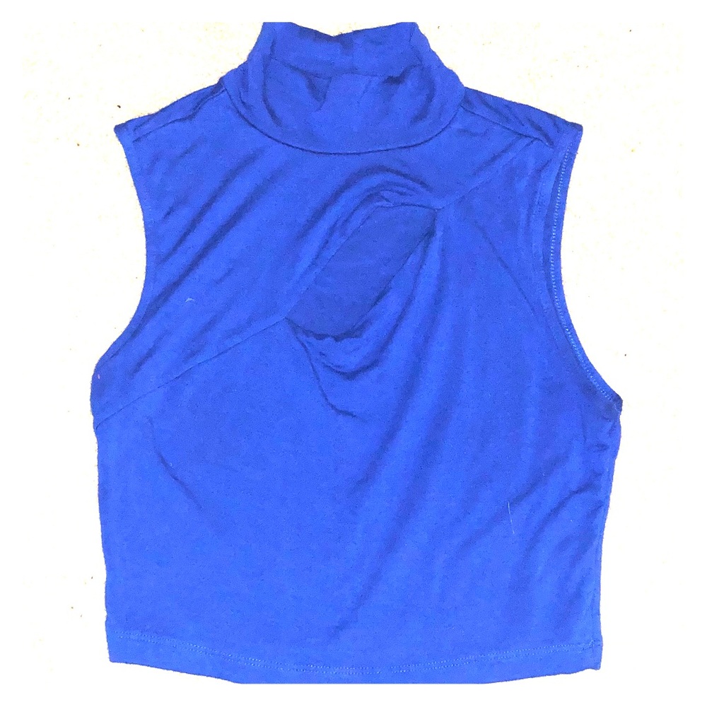 Royal blue crop top
